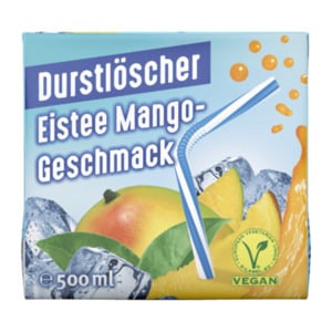 DURSTLÖSCHER Eistee Mango-Geschmack 0,5L