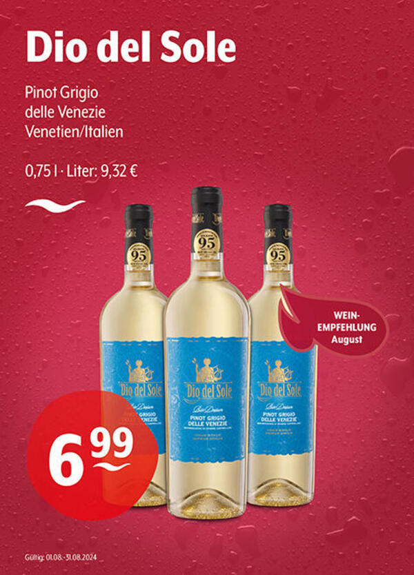 Bild 1 von Dio del Sole Pinot Grigio delle Venezie
Venetien/Italien