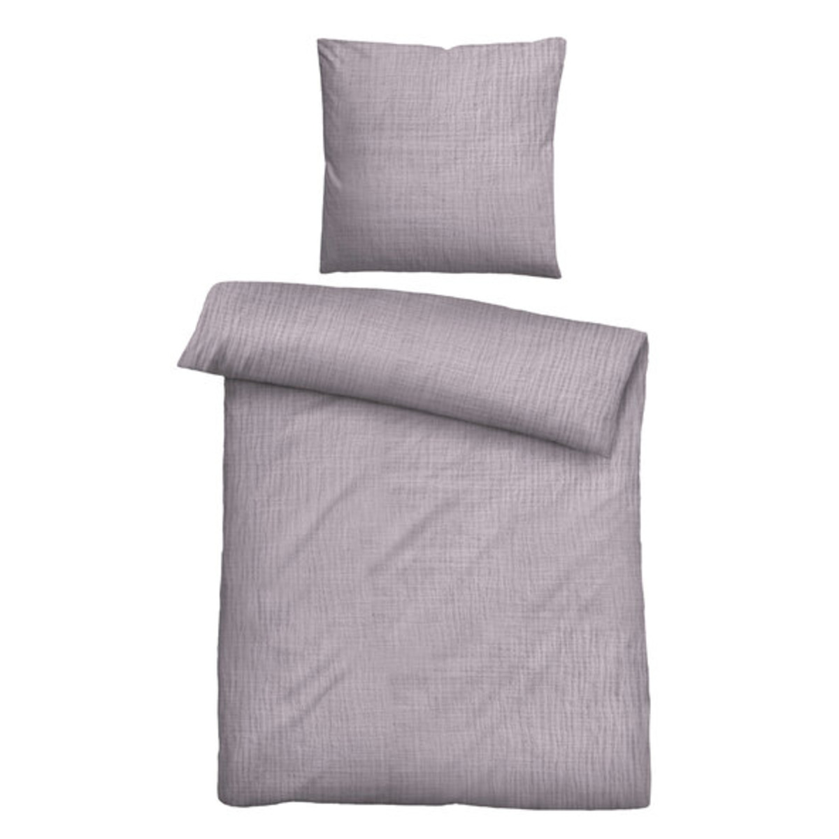 Bild 1 von Musselin Bettwäsche 155/220 + 80/80 cm, flieder