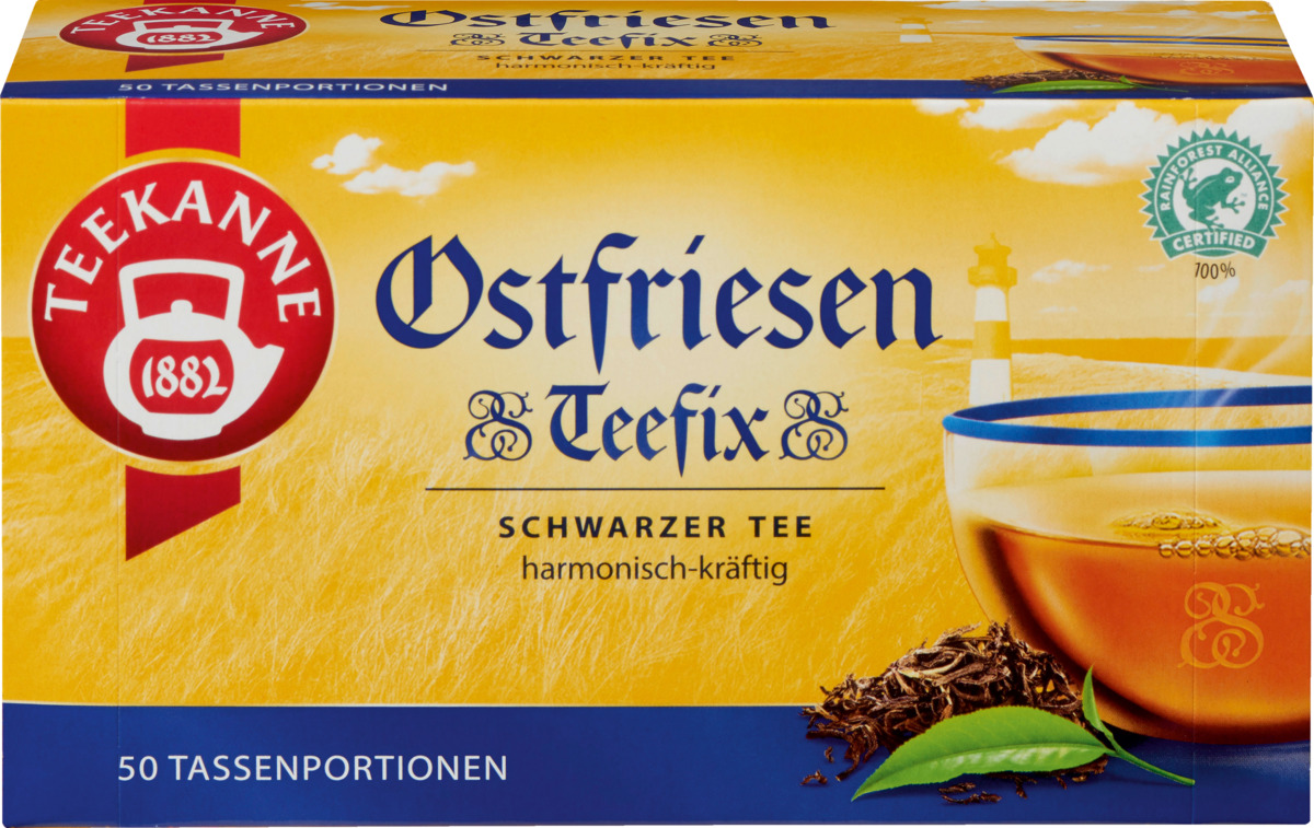Bild 1 von Teekanne Ostfriesen Teefix Tassenportion 50er Schwarzer Tee, 75 g
