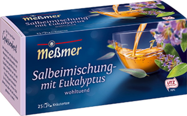 Bild 1 von Meßmer Kräutertee Salbeimischung mit Eukalyptus, 43,7 g