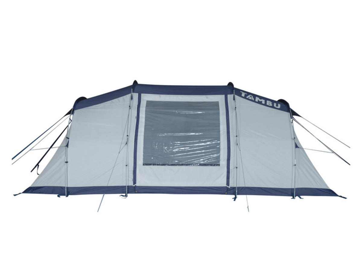 Bild 2 von TAMBU Tunnelzelt BARA Familien Vis-a-Vis Zelt grau / blau