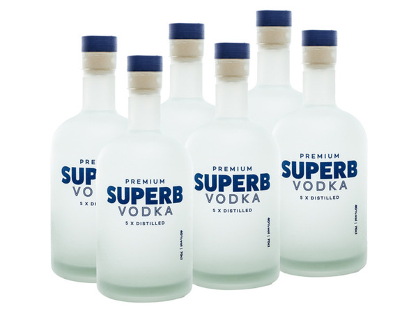 Bild 1 von 6 x 0,7l-l-Flasche Premium Superb Vodka 42% Vol