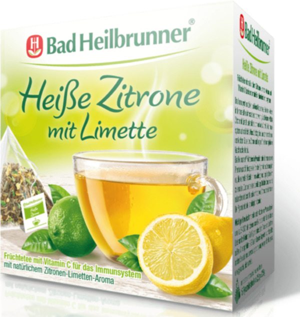 Bild 1 von Bad Heilbrunner Früchtetee Heiße Zitrone mit Limette, 37,5 g