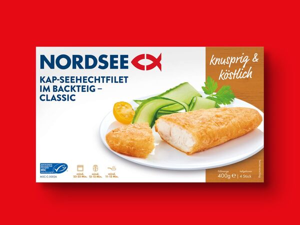 Bild 1 von Nordsee MSC Kap-Seehechtfilet im Backteig,  400 g