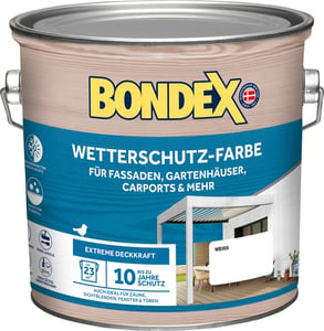 Bondex Wetterschutzfarbe 2,5 L weiss