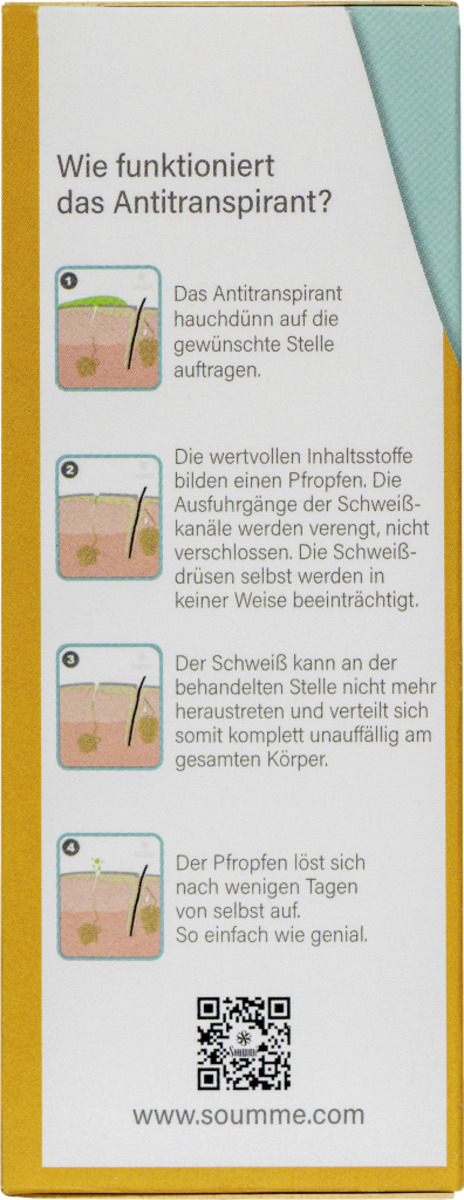 Bild 2 von Soummé Antitranspirant Protection Roll-on, 50 ml