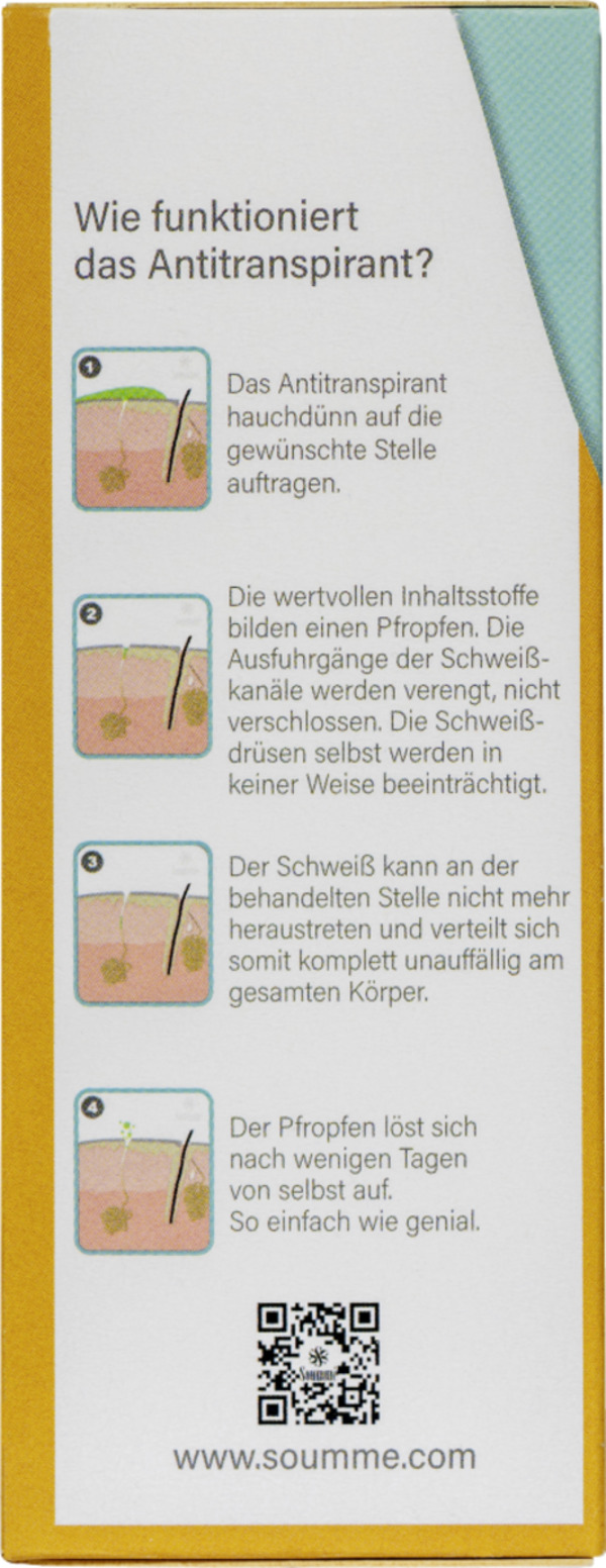 Bild 2 von Soummé Antitranspirant Protection Roll-on, 50 ml