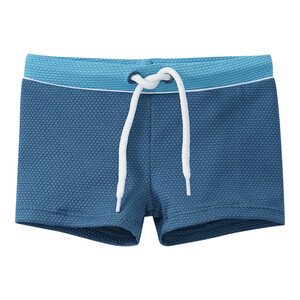 Jungen Badehose mit Wabenstruktur DUNKELBLAU