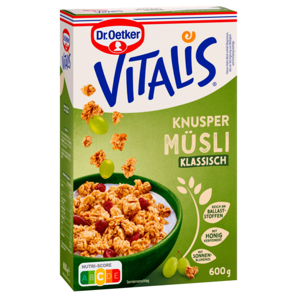 Bild 1 von Dr. Oetker Vitalis Knuspermüsli klassisch 600g