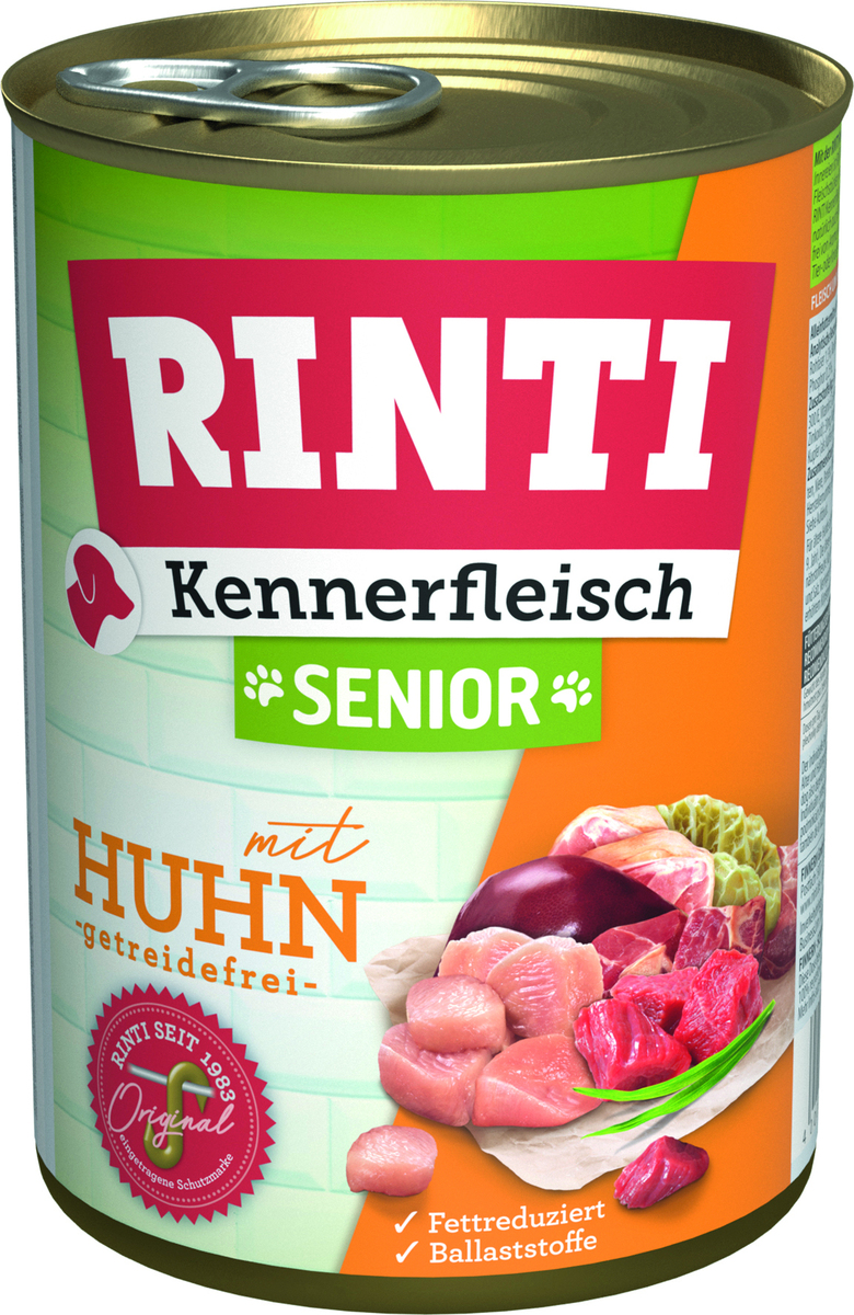 Bild 1 von Rinti Kennerfleisch Senior Huhn 400 g bei Kartonabnahme
