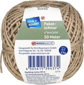 flink & sauber FLINK UND SAUBER PAKETSCHNUR, 80 m