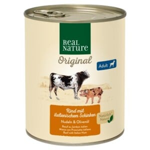 REAL NATURE Adult Rind mit italienischem Schinken 6x800 g