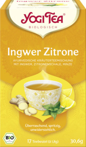 Yogi Tea Bio Ingwer Zitrone Tee, 30,6 g