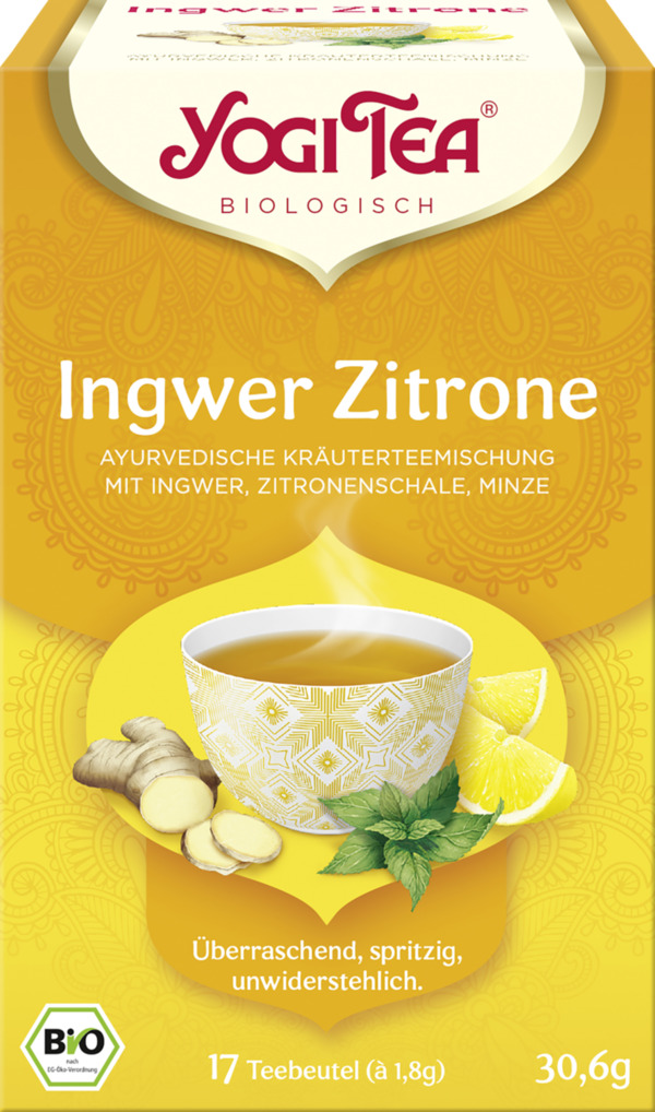 Bild 1 von Yogi Tea Bio Ingwer Zitrone Tee, 30,6 g