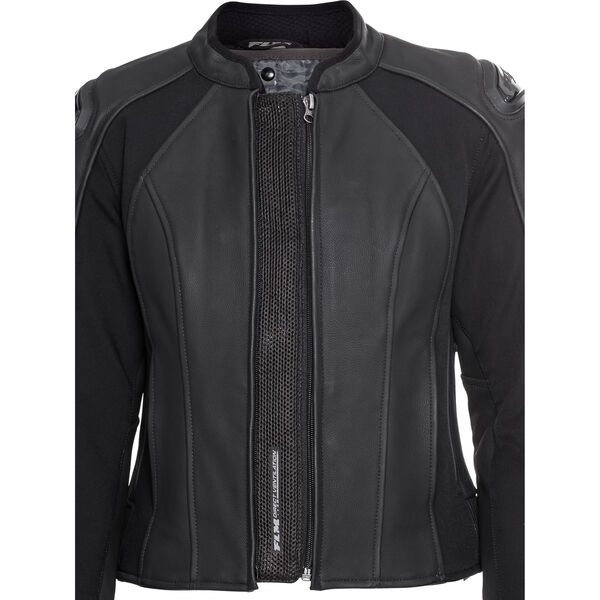 Bild 3 von Brooklands Damen Lederjacke Schwarz