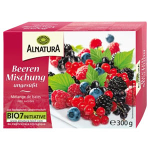 Alnatura Beerenmischung, Erdbeeren,
Mango, Brombeeren oder Sauerkirschen