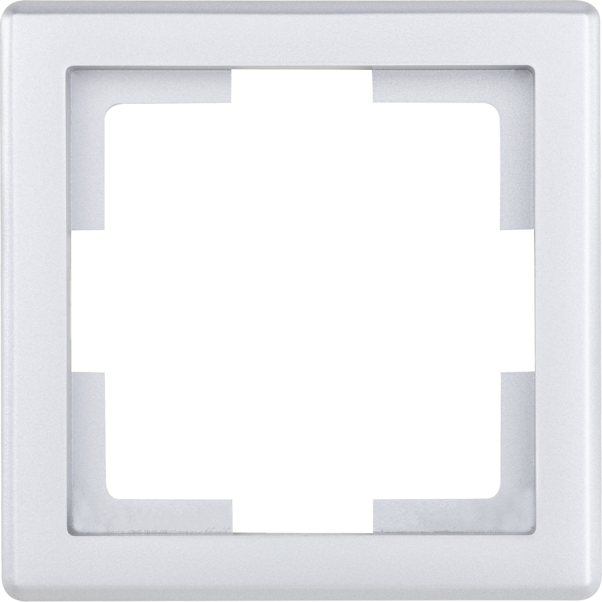 Bild 1 von Abdeckrahmen 'Designline' 1-fach silbern