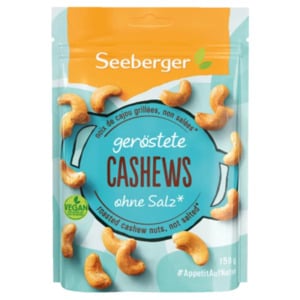 Seeberger
geröstete & ungesalzene Mandeln/Cashews/Nuss-Vielfalt