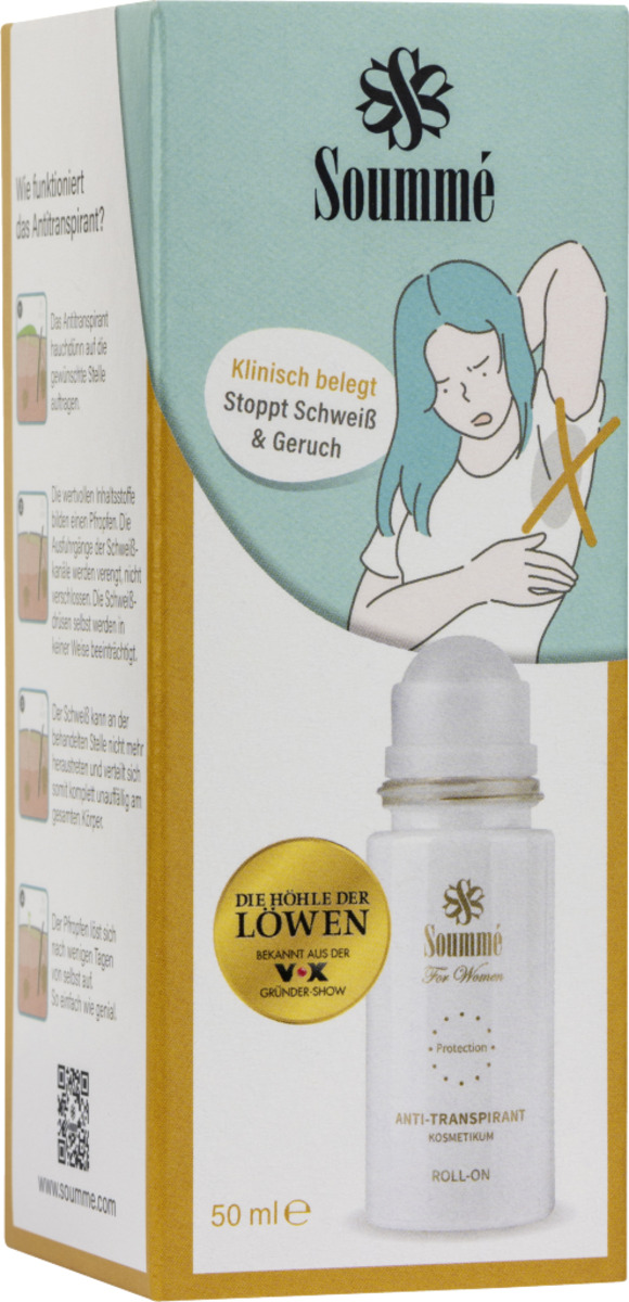 Bild 1 von Soummé Antitranspirant Protection Roll-on, 50 ml