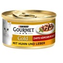 Bild 1 von GOURMET Gold Zarte Häppchen 12x85g Huhn & Leber