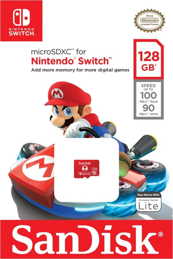 Bild 1 von microSDXC Extreme U3 UHS-I (128GB) Speicherkarte für Nintendo Switch