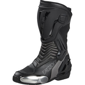 Mandalika Damen Motorradstiefel lang Grau