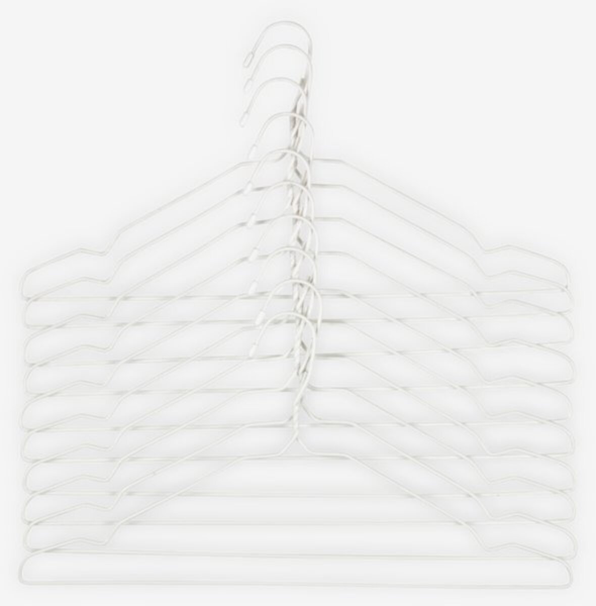 Bild 1 von Kleiderbügel TONNI L43cm 10Stk/Pck weiß