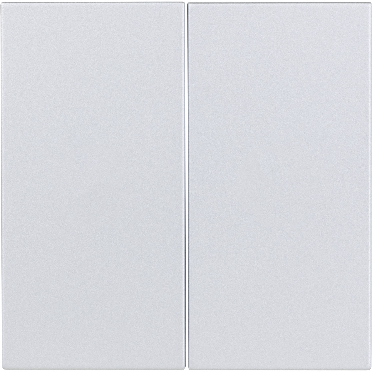 Bild 1 von toom Doppel-Wippschalter-Abdeckung 'Design Line' silbern