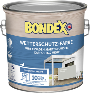 Bondex Wetterschutzfarbe 2,5 L achatgrau