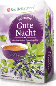 Bad Heilbrunner Kräutertee Gute Nacht mit Lavendel und Hopfen, 40 g