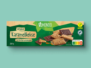 Vemondo Vegane Karamellkekse Zartbitterschokolade,  200 g