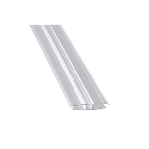 PC-H-Profil transparent 2500 x 6 mm