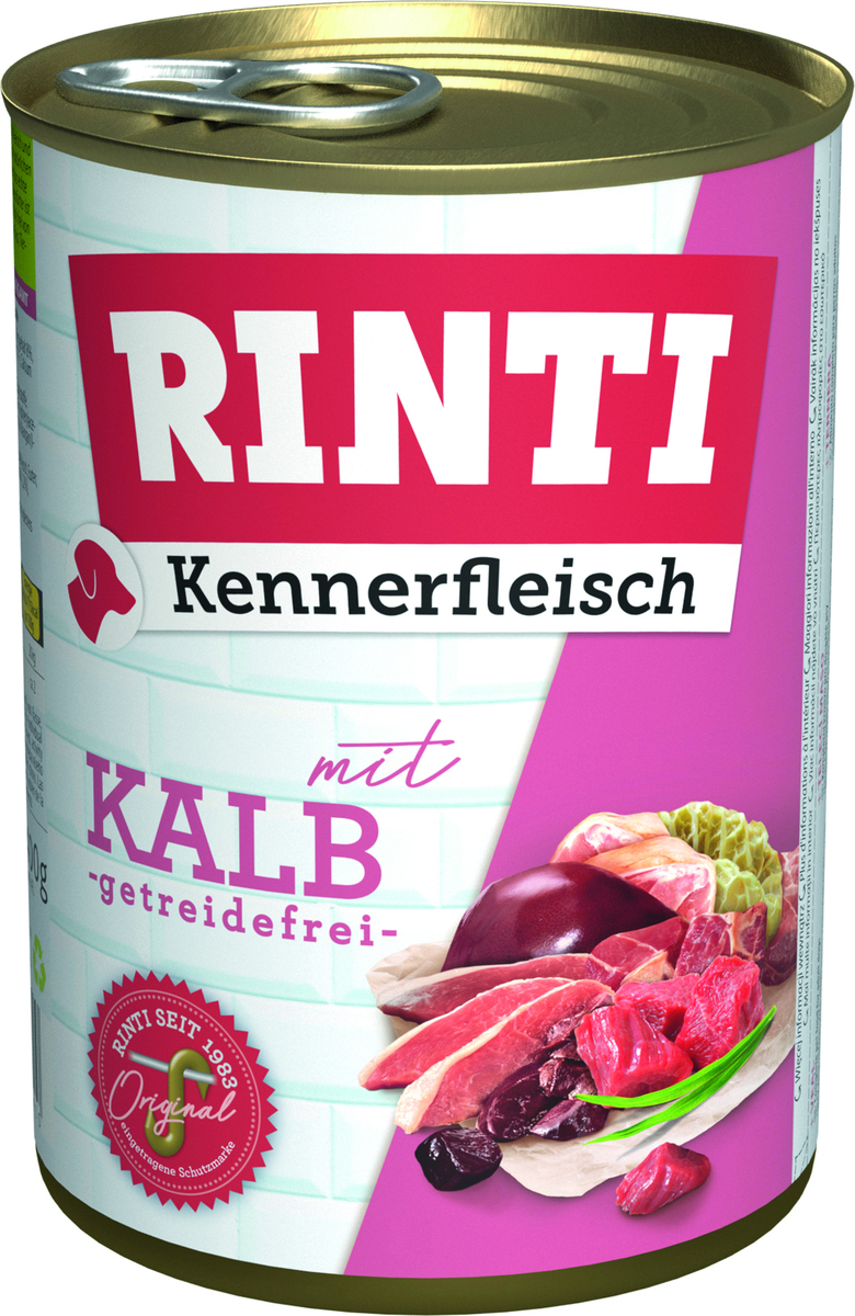 Bild 1 von Rinti Kennerfleisch Adult Kalb 400 g bei Kartonabnahme