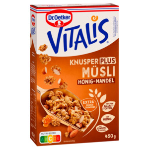 Vitalis Knusper Müsli Plus Honig-Mandel 450g