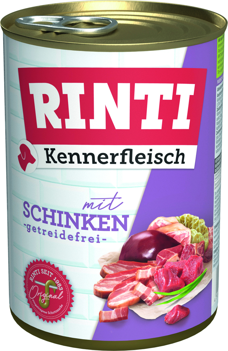 Bild 1 von Rinti Kennerfleisch Adult Schinken 400 g bei Kartonabnahme
