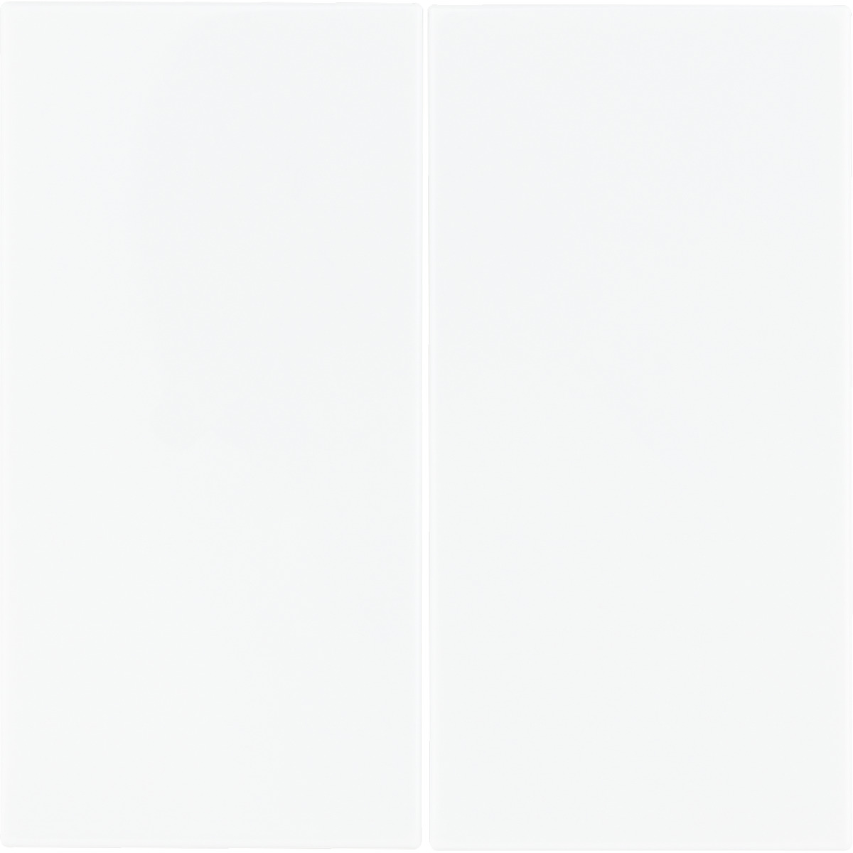 Bild 1 von toom Doppel-Wippschalter-Abdeckung 'Design Line' weiß