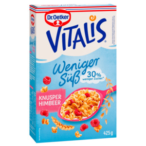 Dr. Oetker Vitalis Weniger süß Knusper-Himbeere 425g