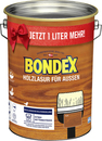 Bild 1 von Bondex Holzlasur für Aussen 4+1 l teak Jetzt 1 L mehr !