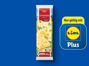 Milbona Emmentaler am Stück,  400 g