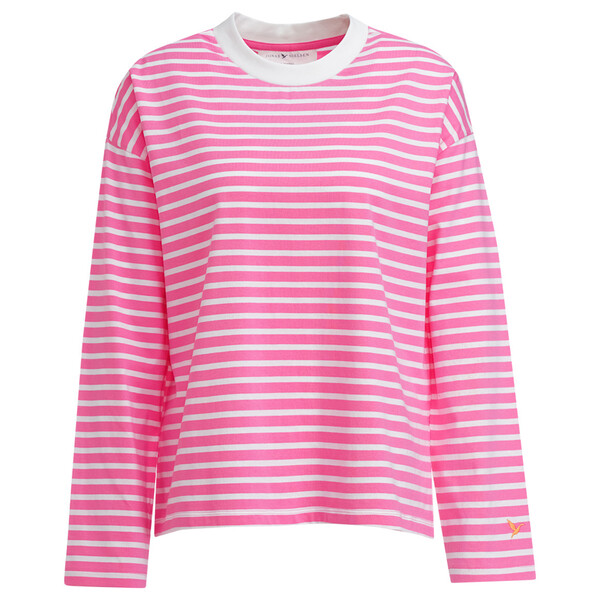 Bild 1 von Damen Langarmshirt im Ringel-Look PINK / WEISS