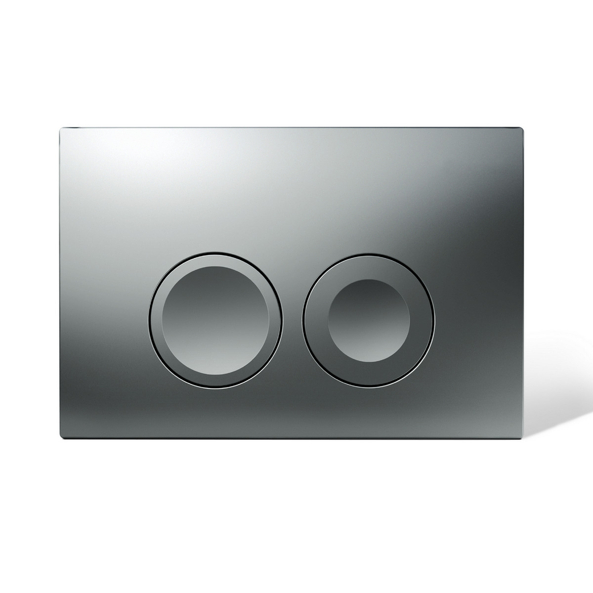 Bild 1 von Geberit Betätigungsplatte 'Delta 25' chromfarben matt für 2-Mengen-Spülung