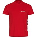 Bild 1 von multifanshop® Herren T-Shirt  - Kroatien - Brust & Seite - Druck weiß