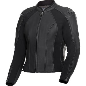 Brooklands Damen Lederjacke Schwarz