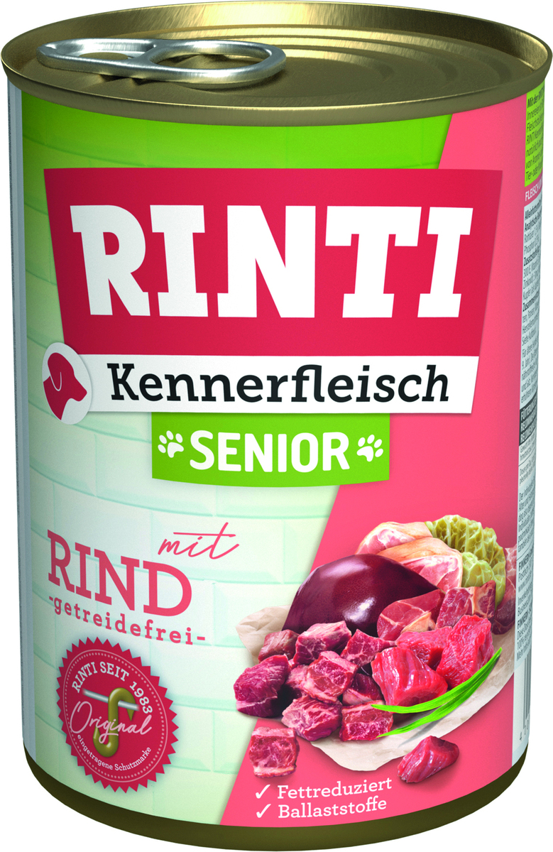 Bild 1 von Rinti Kennerfleisch Senior Rind 400 g bei Kartonabnahme