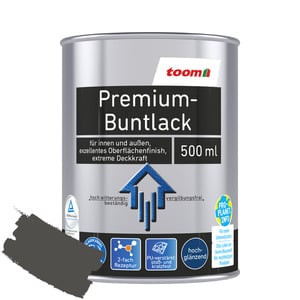 toom Premium-Buntlack silberfarben glänzend 500 ml