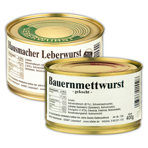 Gutes aus der Eifel Hausmacher Wurst-Spezialität