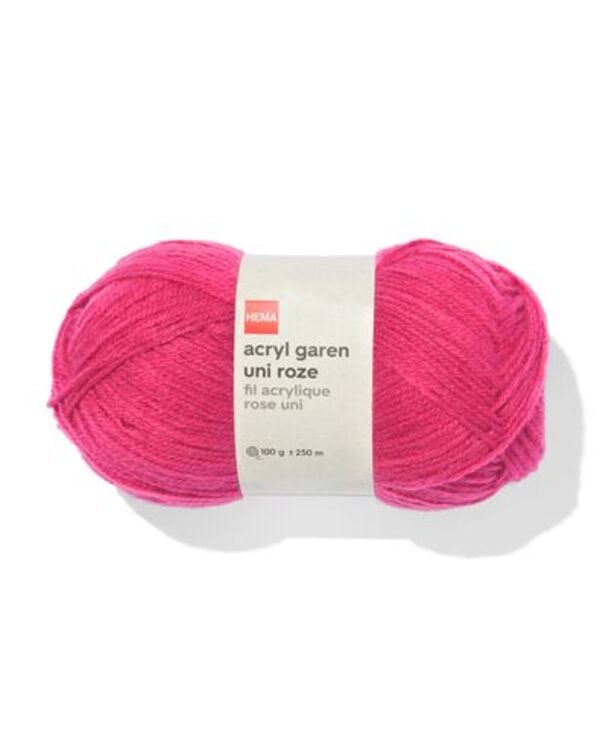 Bild 1 von Acrylgarn, rosa, 100 g, 250 m