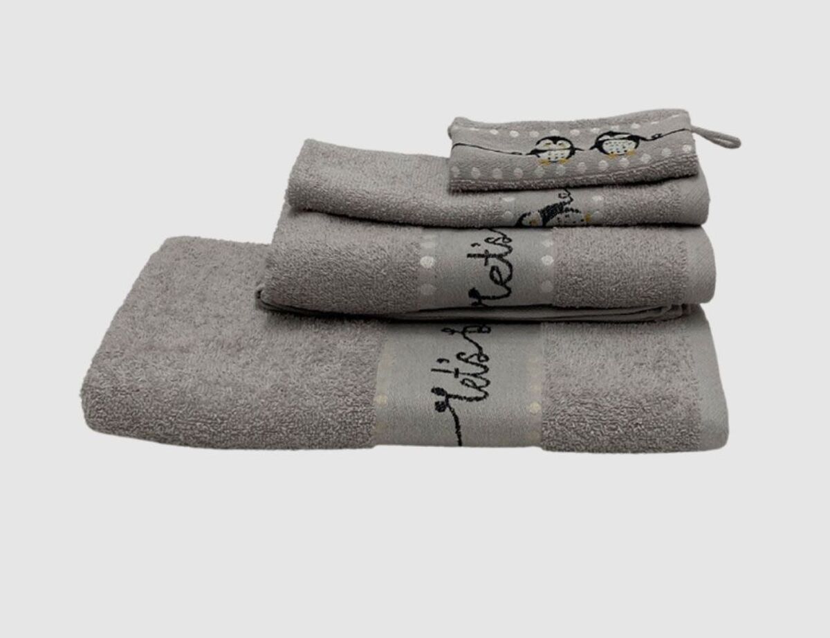 Bild 1 von Frottierserie Pinguin Silber