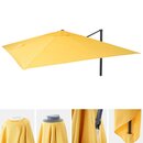 Bild 1 von Ersatz-Bezug für Luxus-Ampelschirm MCW-A96, Sonnenschirmbezug Ersatzbezug, 3x3m (Ø4,24m) Polyester 2,7kg ~ gelb